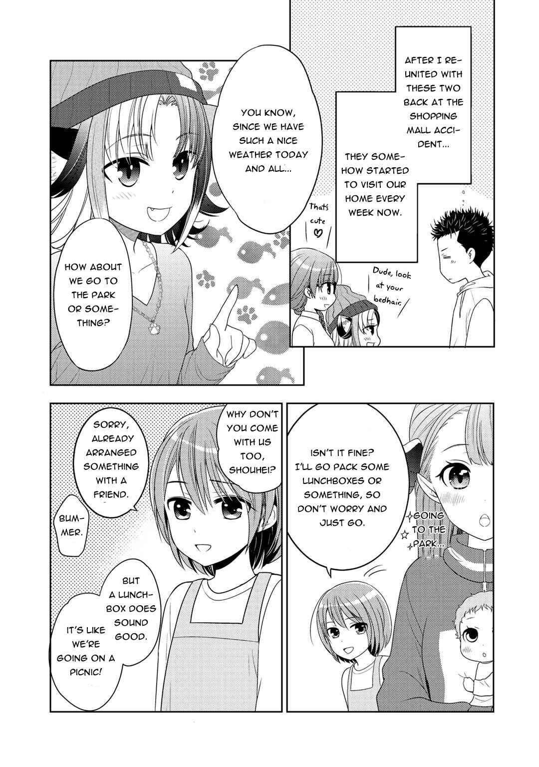 Page 3 Chapter 11 Kitaku Tochuu de Yome to Musume ga Dekita n dakedo, Dragon datta.
