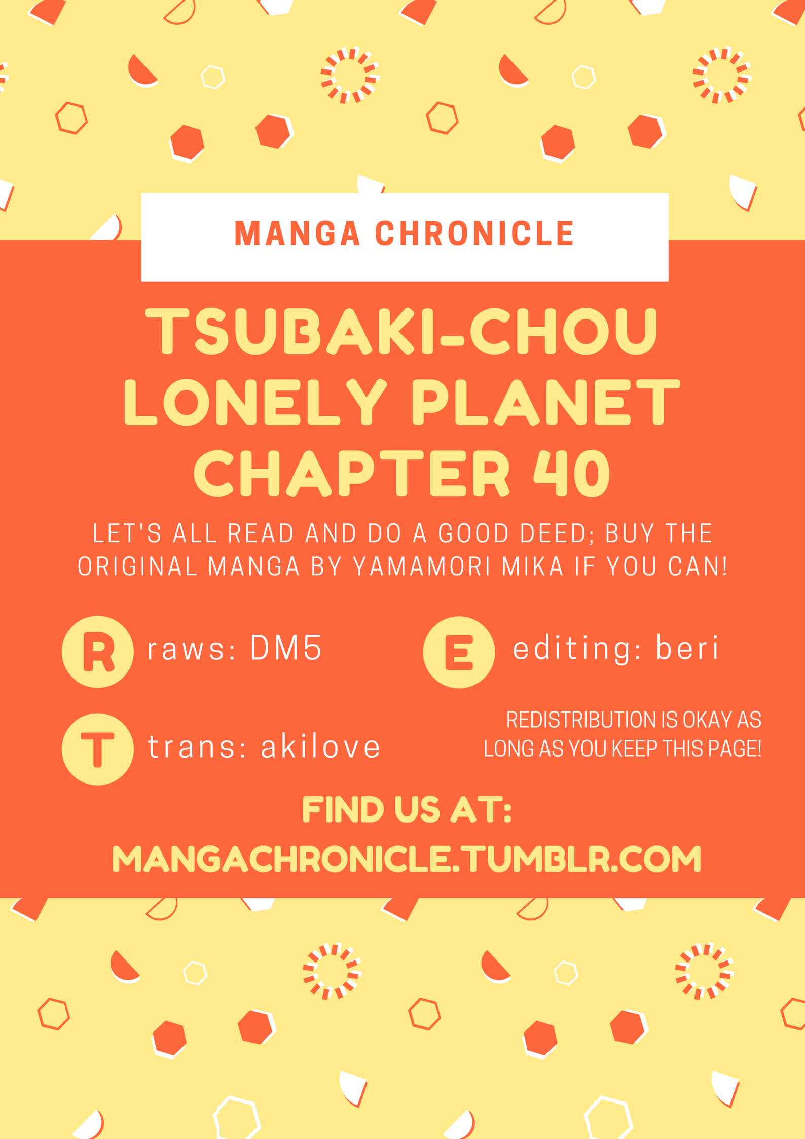 Page 1 Chapter 40 Tsubaki-chou Lonely Planet