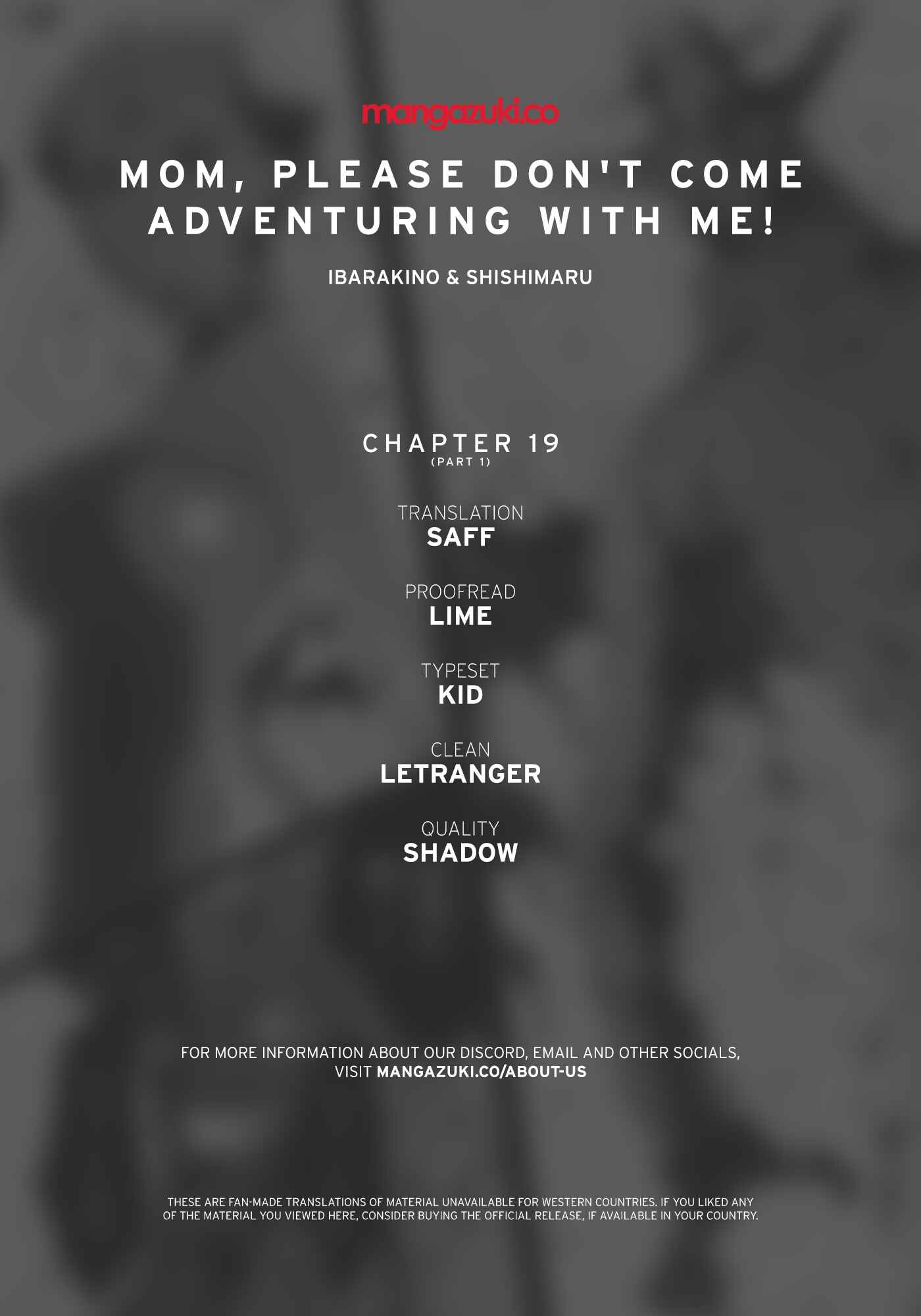 Page 1 Chapter 19.1 I can Go Adventuring by Myself, Mom!: The Son Raised by the Strongest Overprotective Dragon-Mom