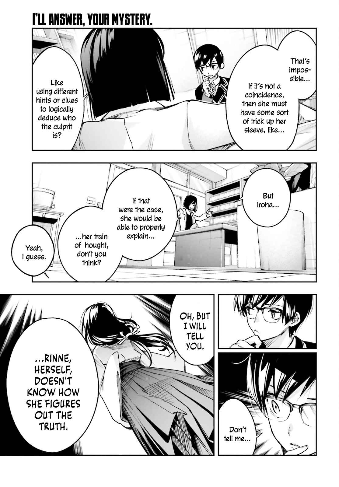 Page 30 Chapter 3 Ill Answer, Your Mystery