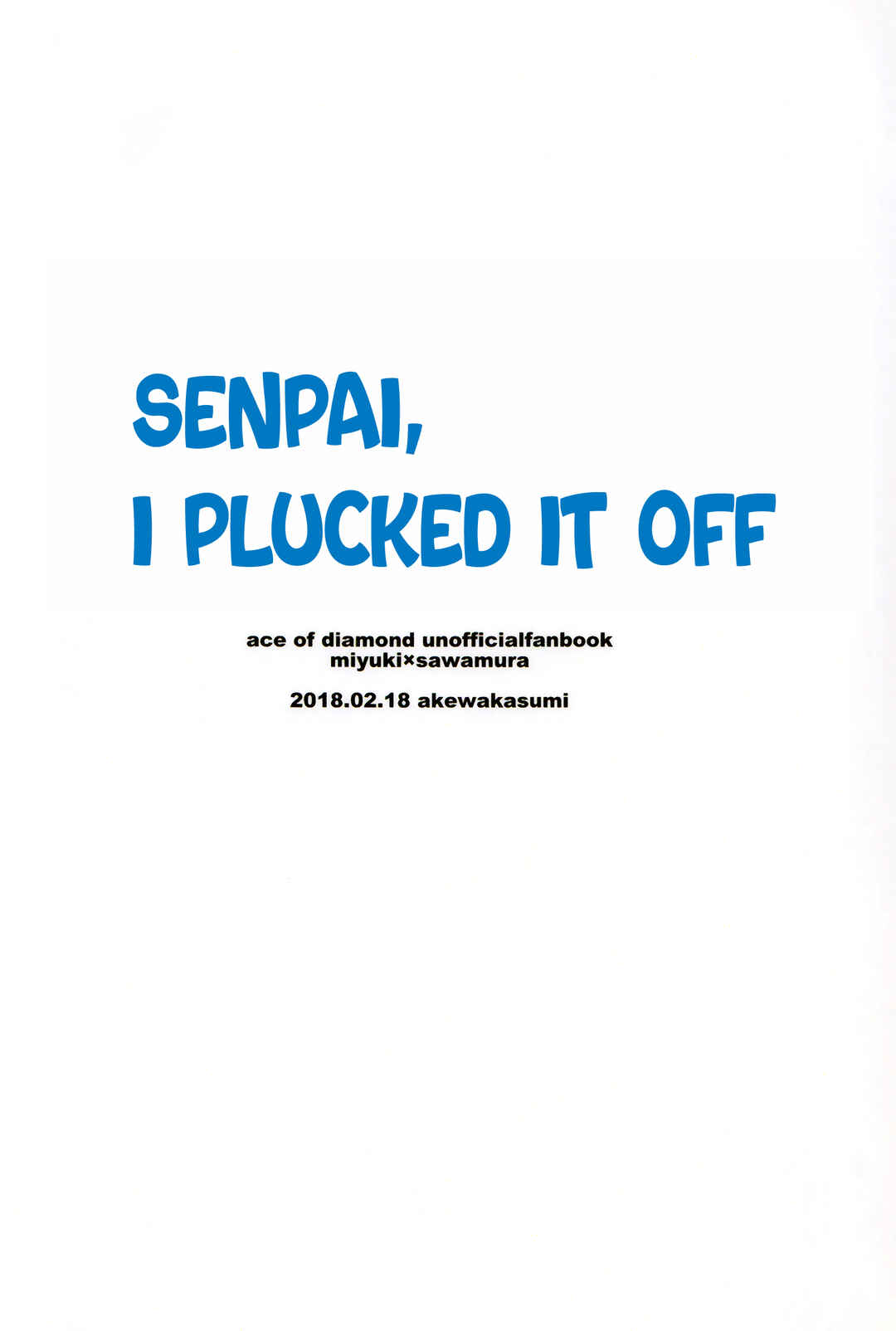 Page 15 Chapter Unknown_c02c Daiya no A - Senpai, Kore Toremashita (Doujinshi)