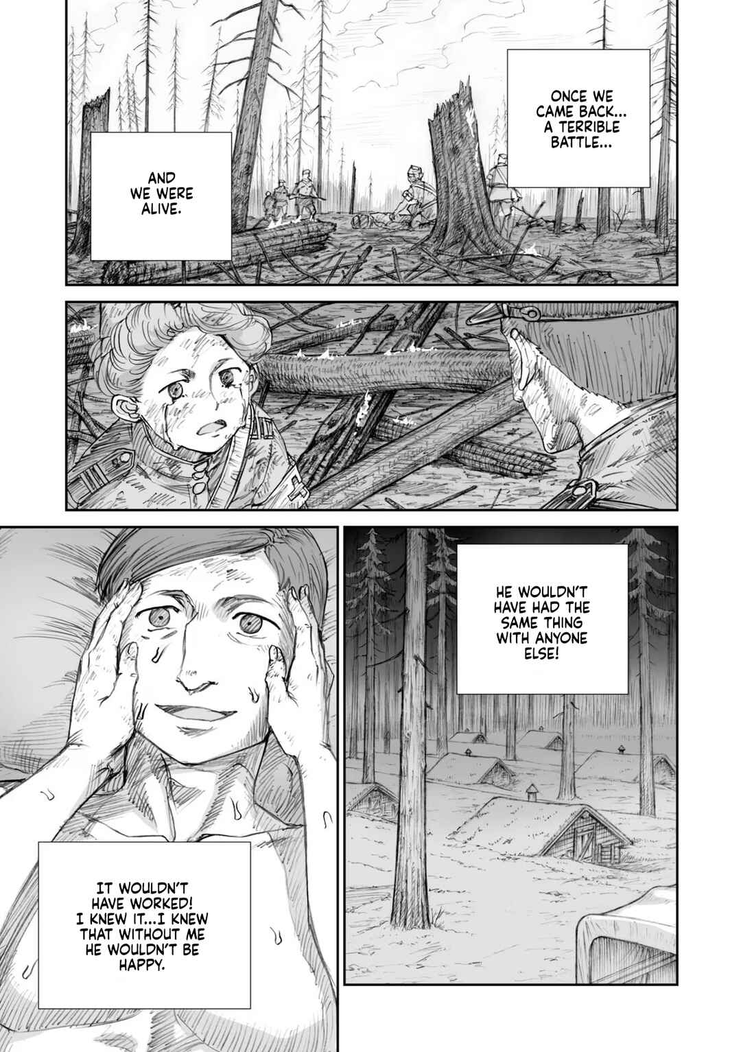 Page 13 Chapter 20.2 Sensou wa Onna no Kao wo Shiteinai