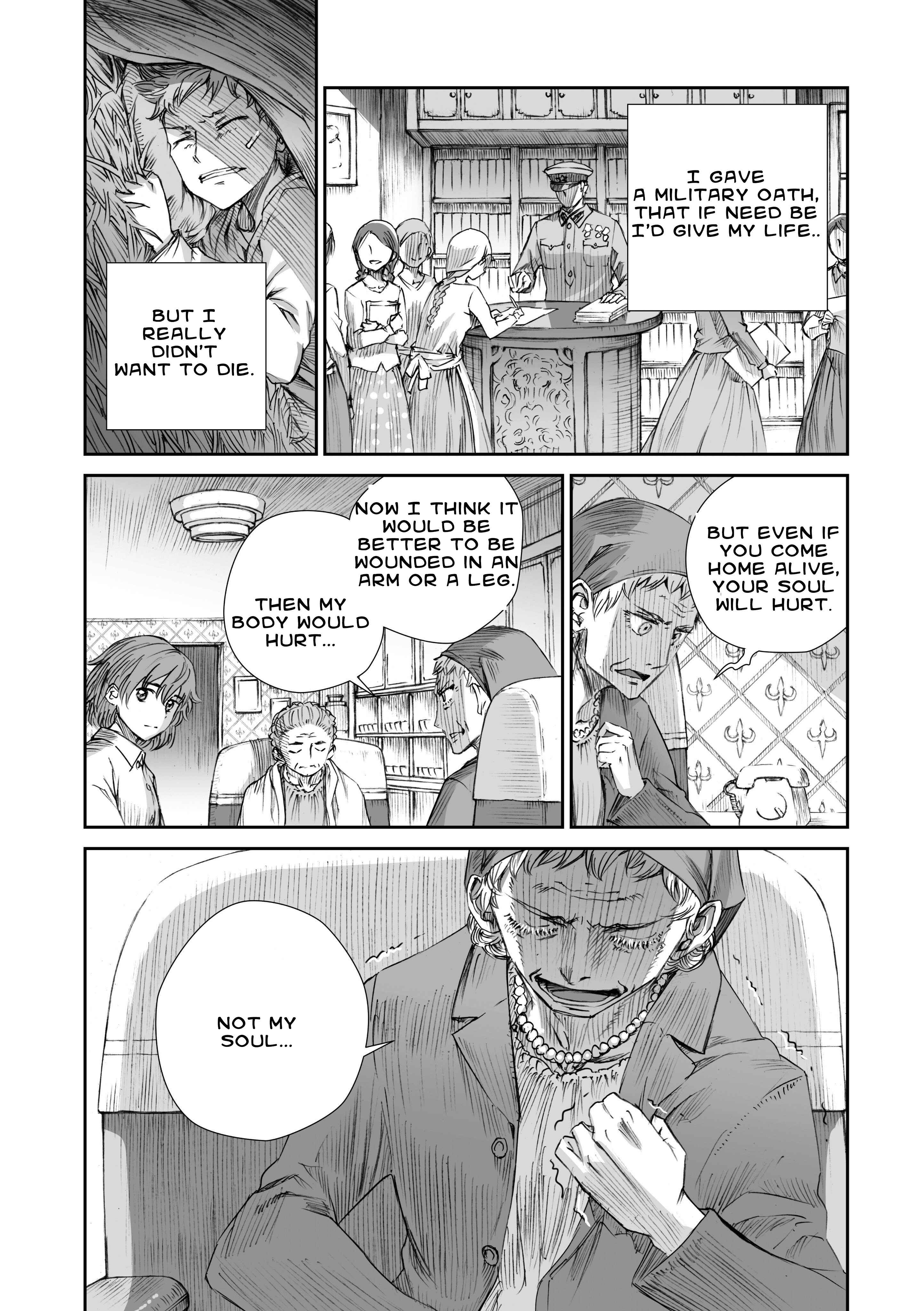 Page 20 Chapter 3.2 Sensou wa Onna no Kao wo Shiteinai