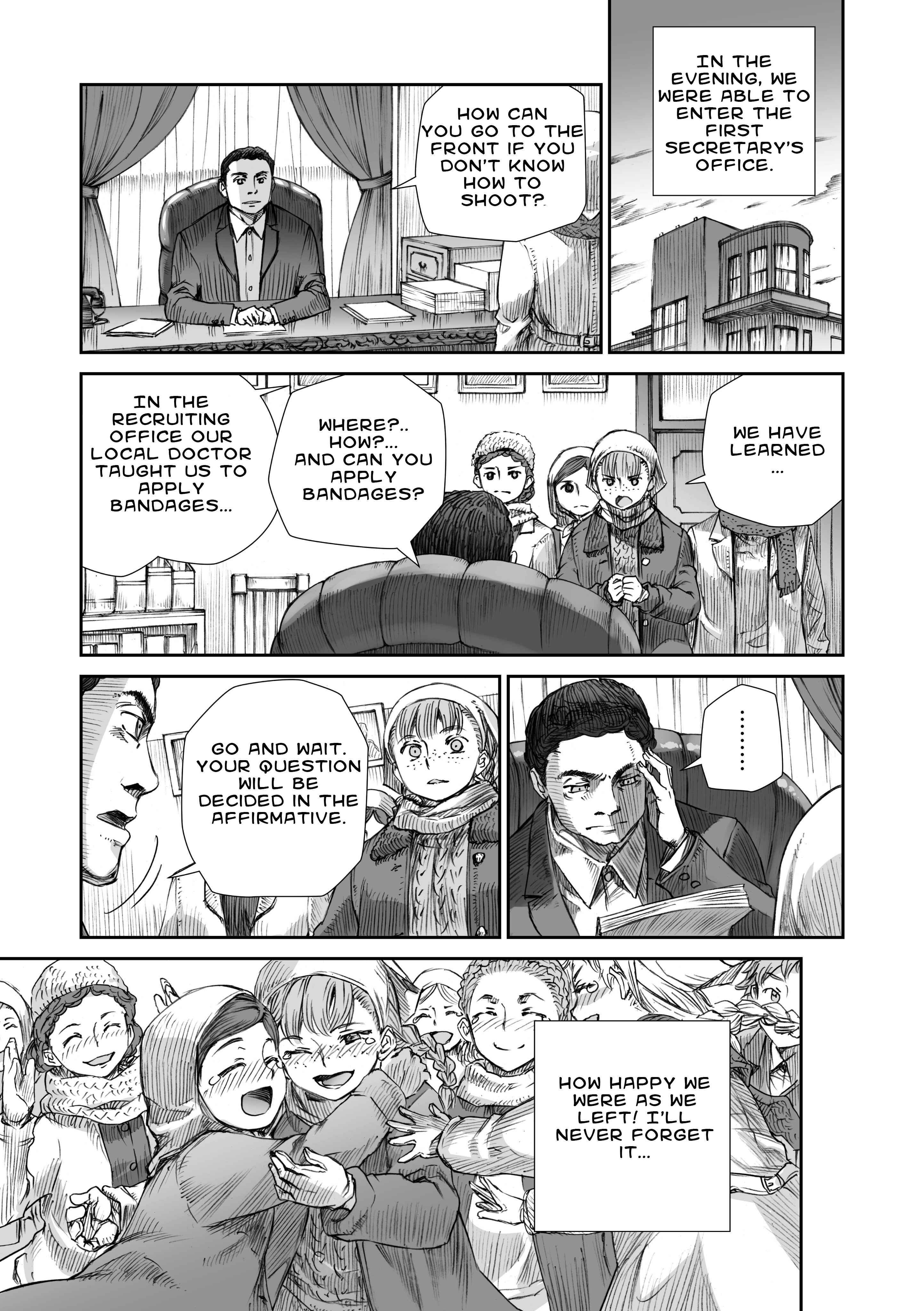 Page 13 Chapter 9 Sensou wa Onna no Kao wo Shiteinai
