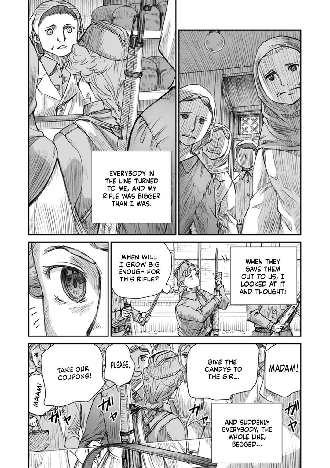 Page 12 Chapter 22 Sensou wa Onna no Kao wo Shiteinai
