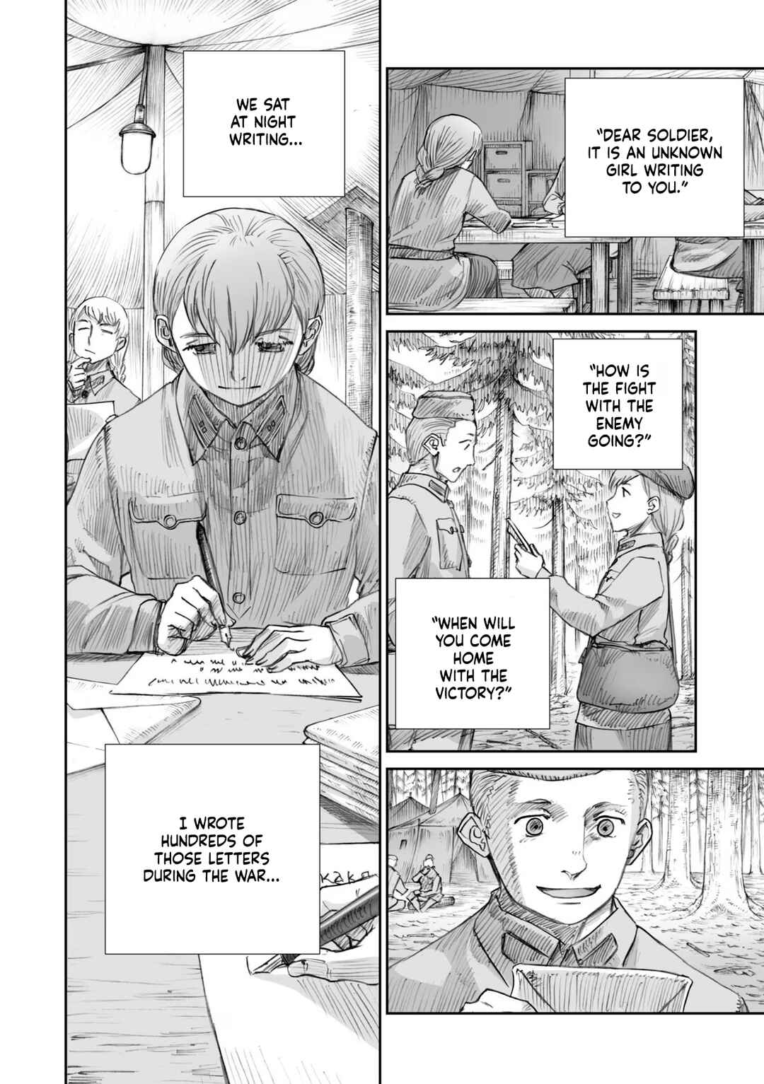 Page 10 Chapter 24.4 Sensou wa Onna no Kao wo Shiteinai