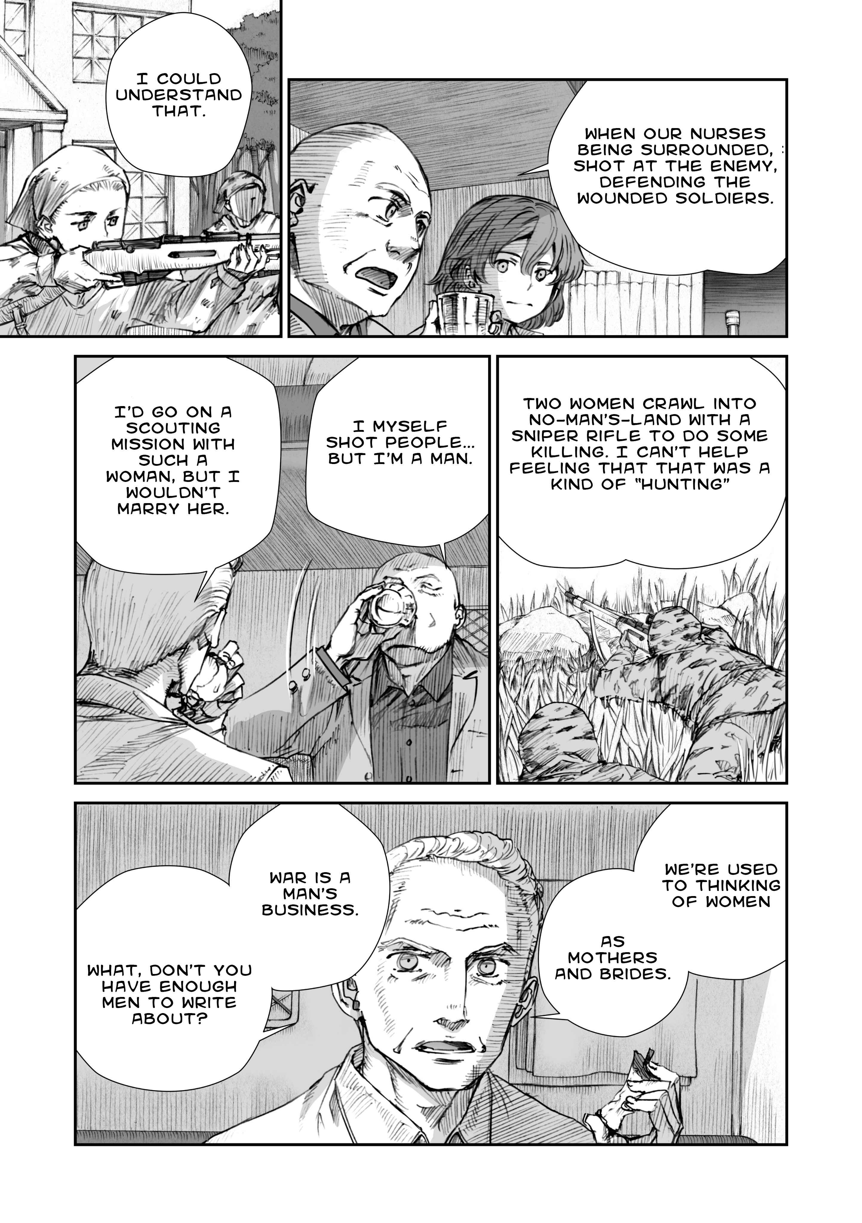 Page 11 Chapter 10 Sensou wa Onna no Kao wo Shiteinai