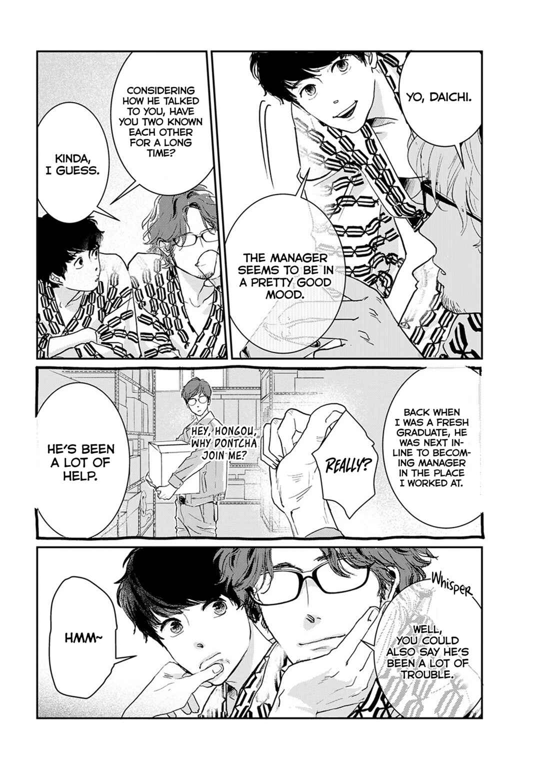 Page 12 Chapter 9.4 Me no Doku Sugiru Shokuba no Futari