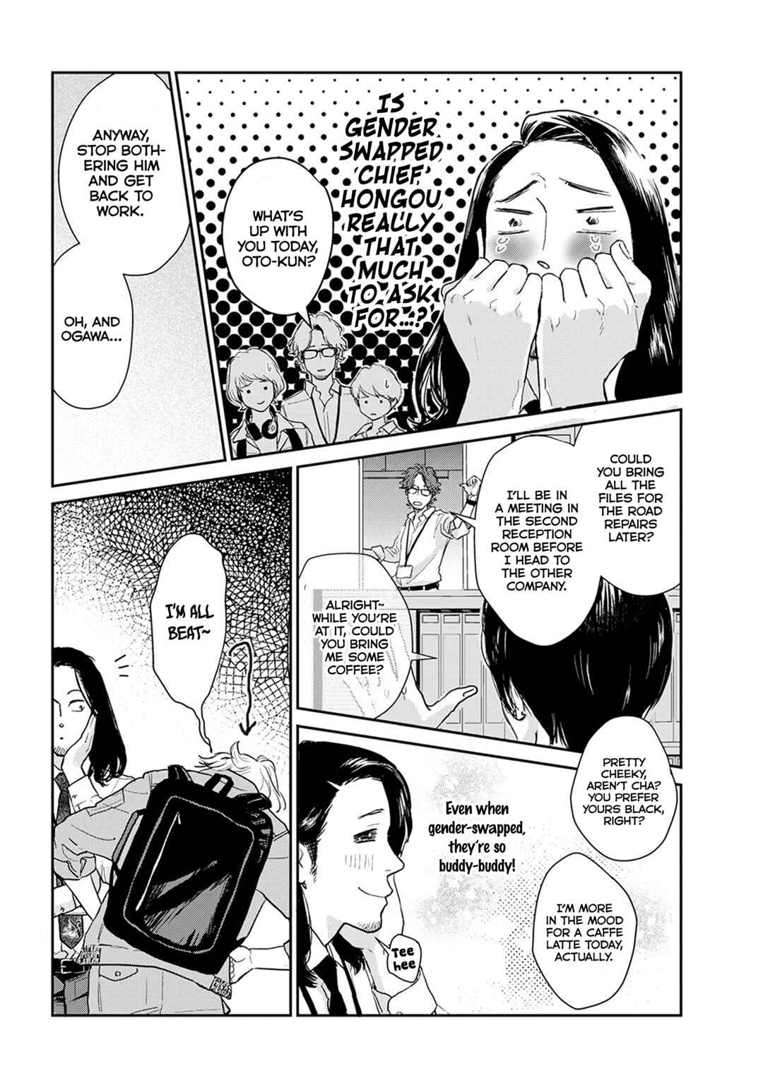 Page 8 Chapter 9.1 Me no Doku Sugiru Shokuba no Futari