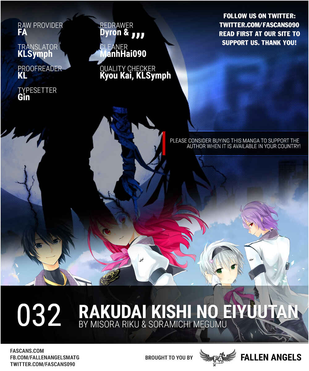 Page 1 Chapter 32 Rakudai Kishi no Eiyuutan