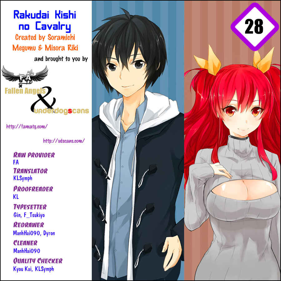 Page 1 Chapter 28 Rakudai Kishi no Eiyuutan