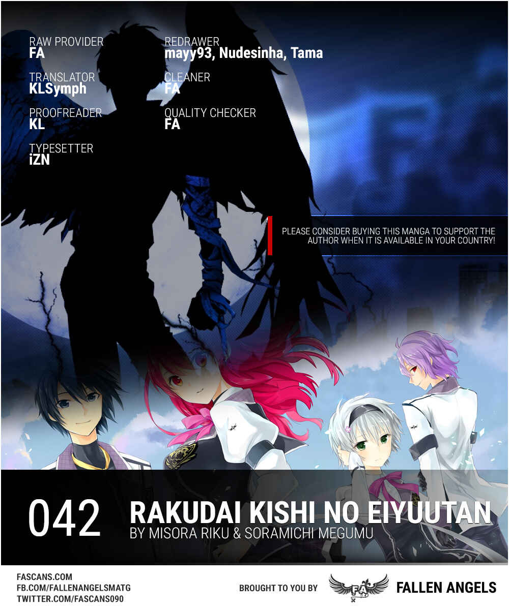 Page 1 Chapter 42 Rakudai Kishi no Eiyuutan