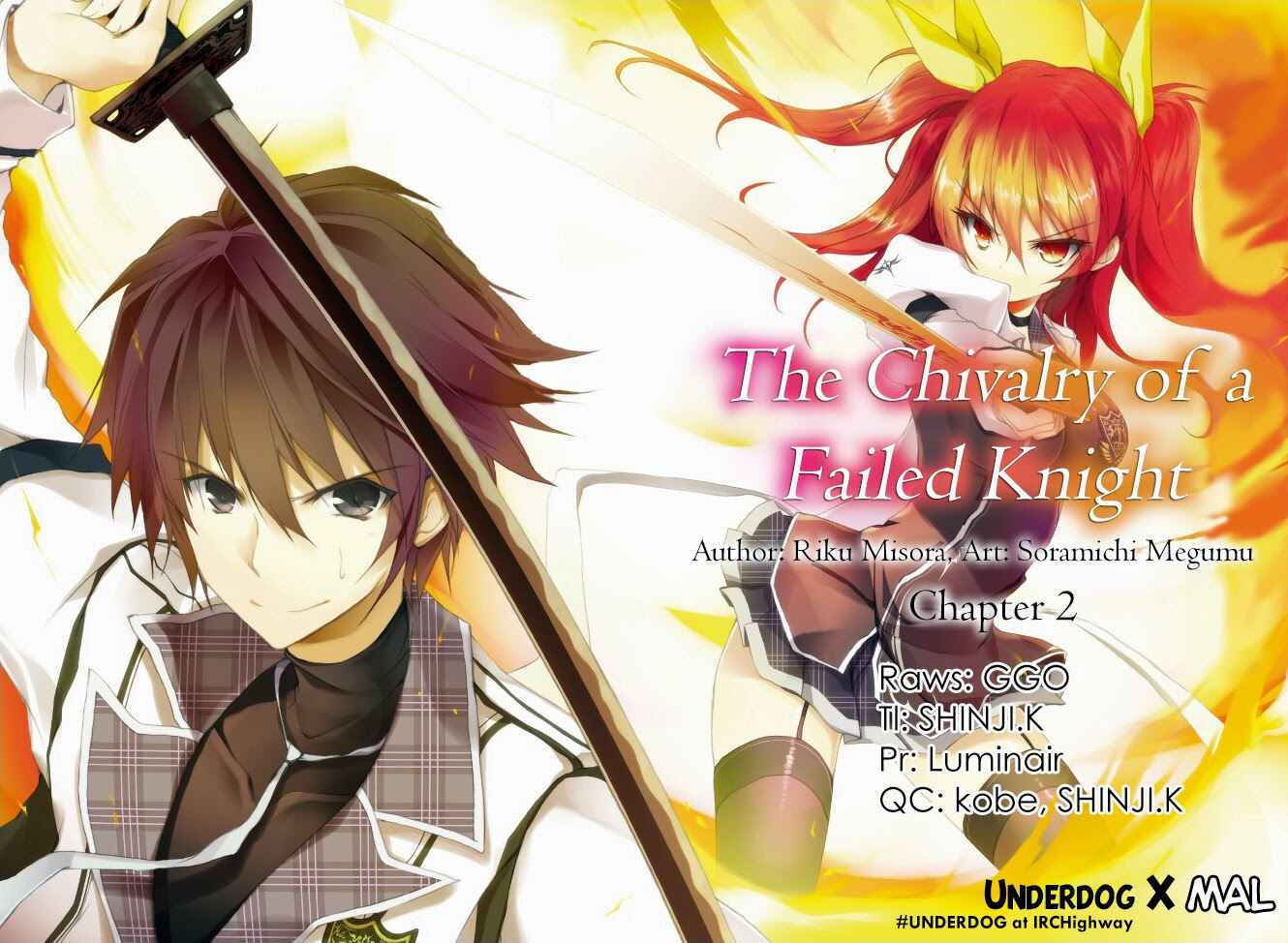 Page 1 Chapter 2 Rakudai Kishi no Eiyuutan