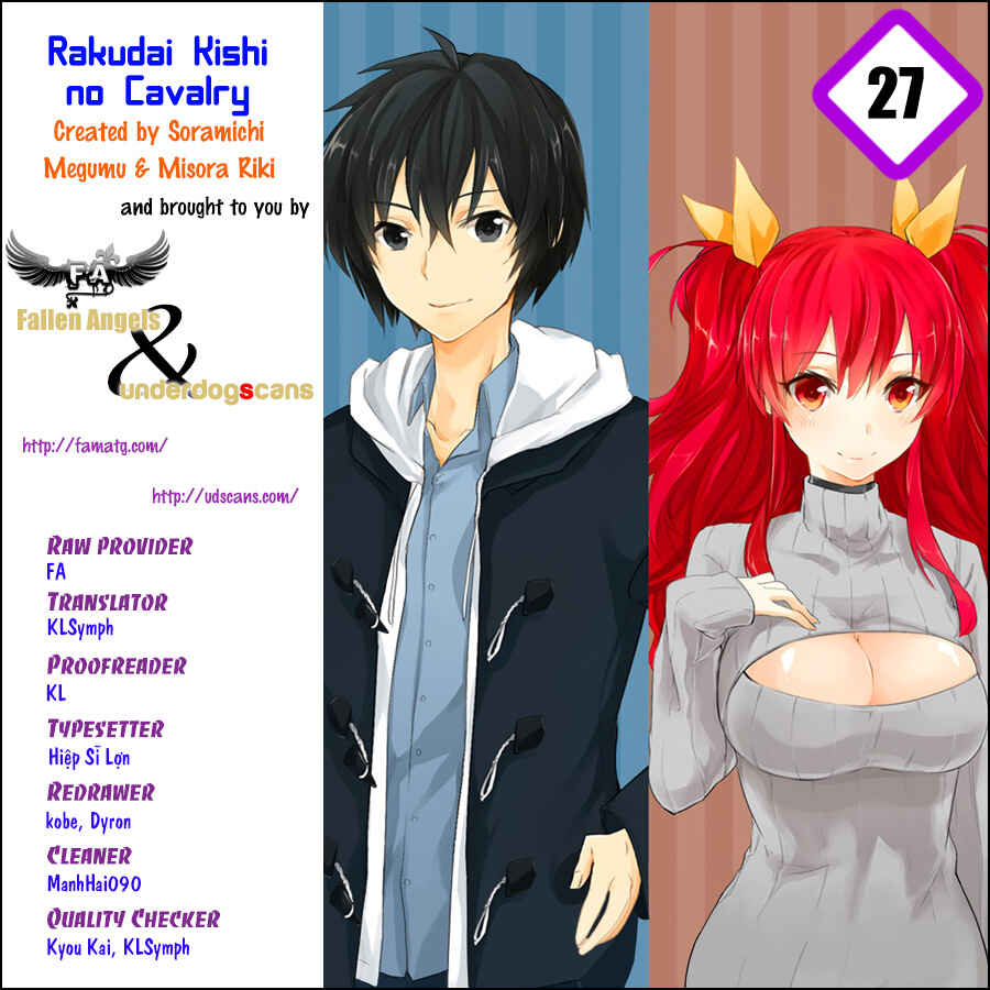 Page 1 Chapter 27 Rakudai Kishi no Eiyuutan
