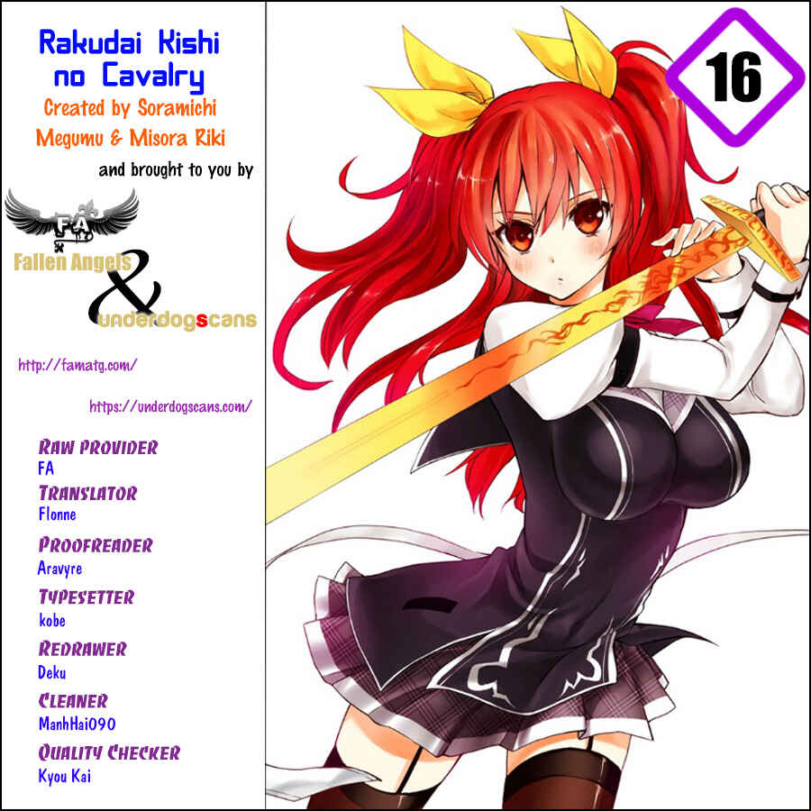 Page 1 Chapter 16 Rakudai Kishi no Eiyuutan
