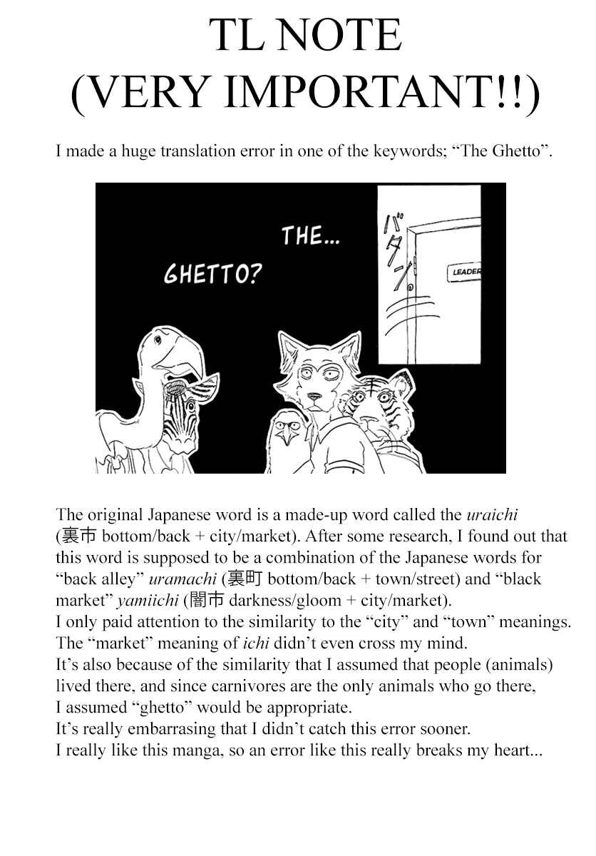 Page 1 Chapter 31 BEASTARS