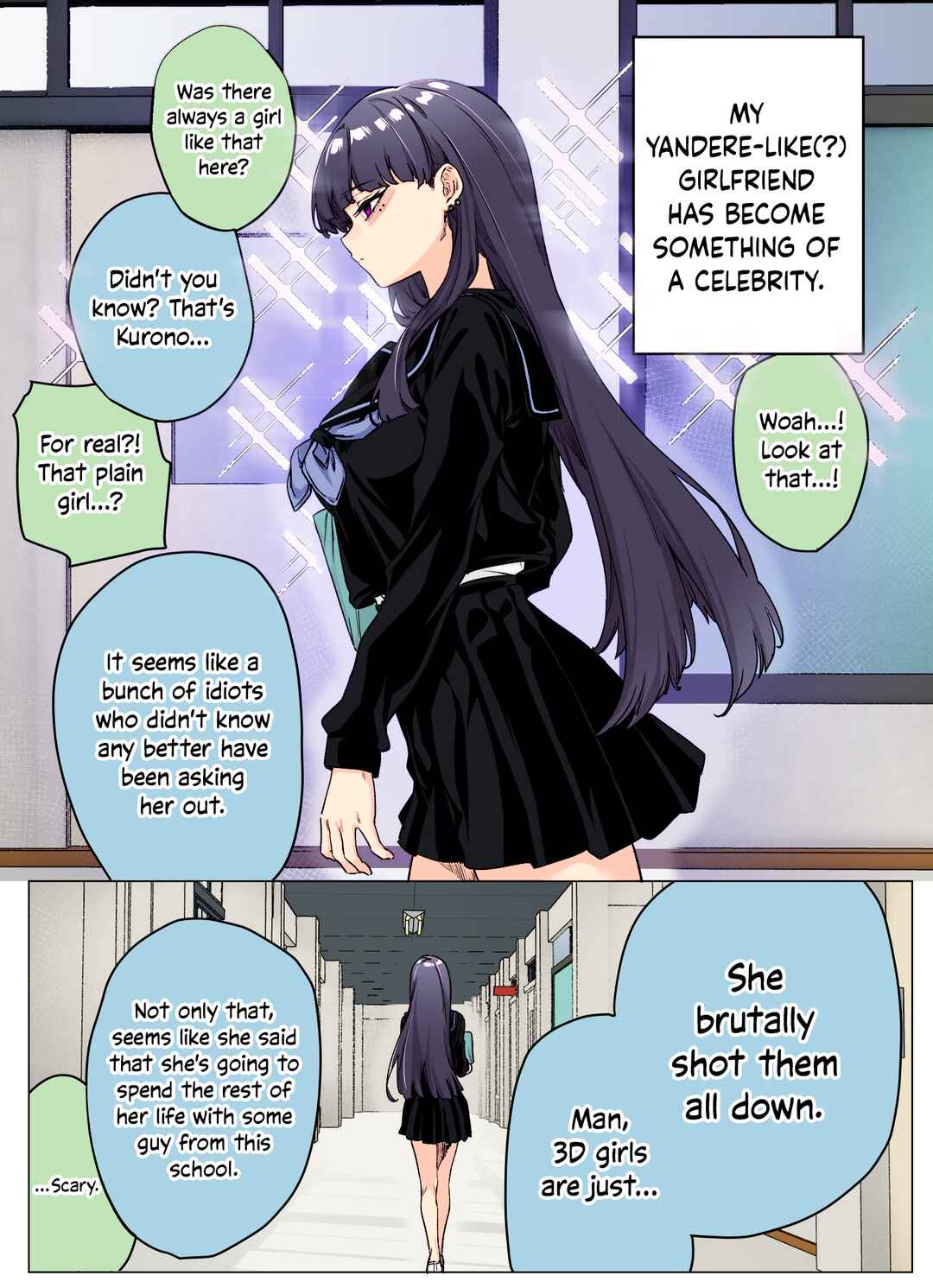Page 1 Chapter 30 I Thought She Was a Yandere, but Apparently Shes Even Worse (Fan Colored)