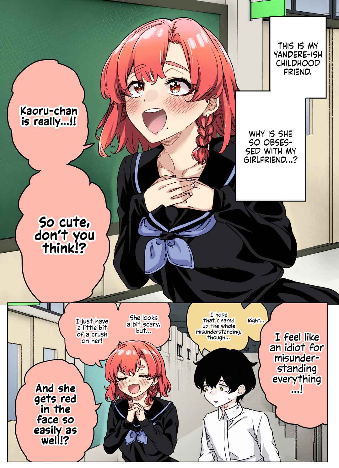 Page 1 Chapter 46 I Thought She Was a Yandere, but Apparently Shes Even Worse (Fan Colored)