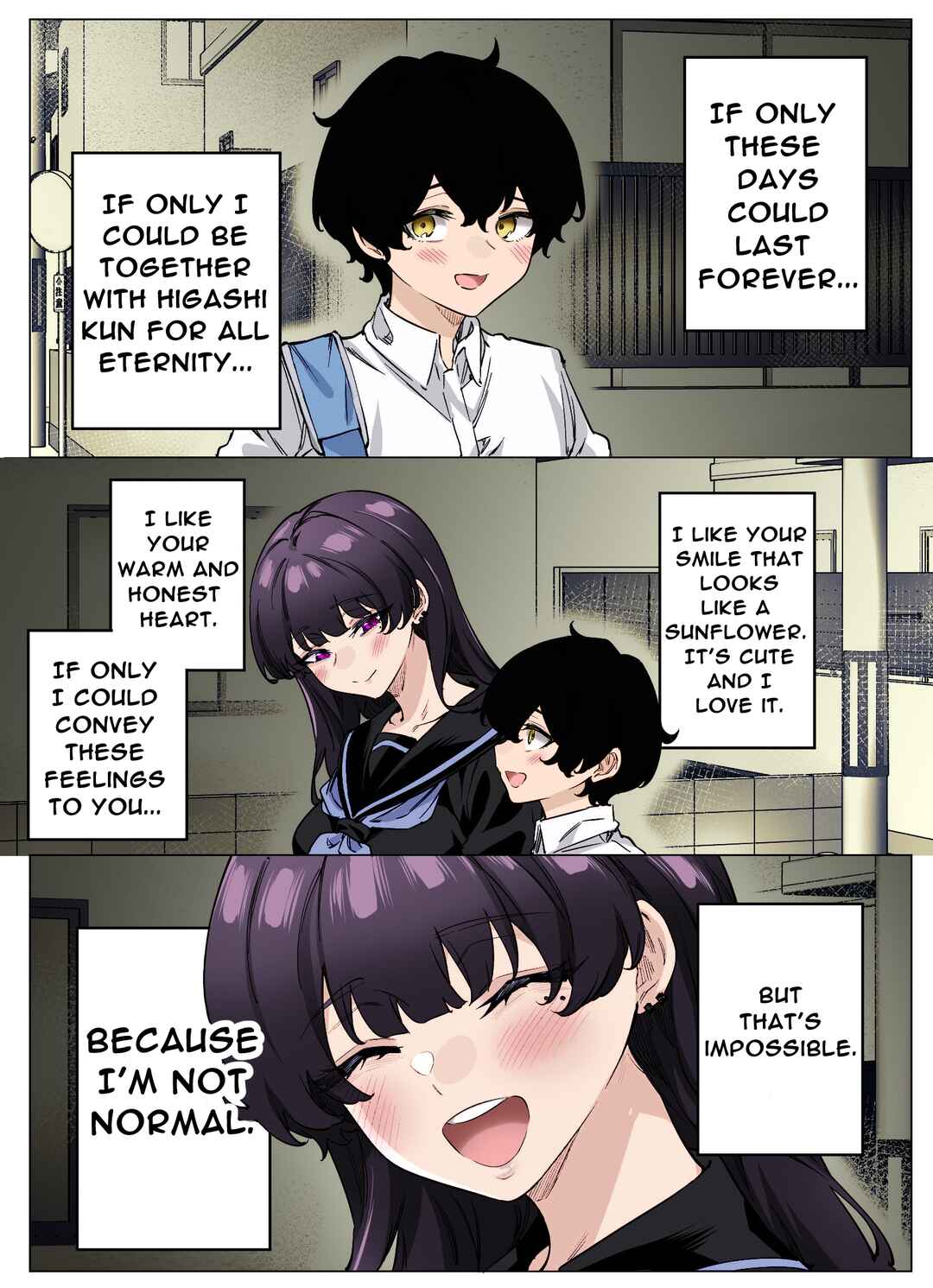 Page 1 Chapter 55 I Thought She Was a Yandere, but Apparently Shes Even Worse (Fan Colored)