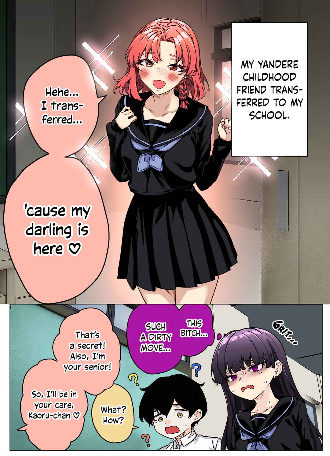 Page 1 Chapter 38 I Thought She Was a Yandere, but Apparently Shes Even Worse (Fan Colored)