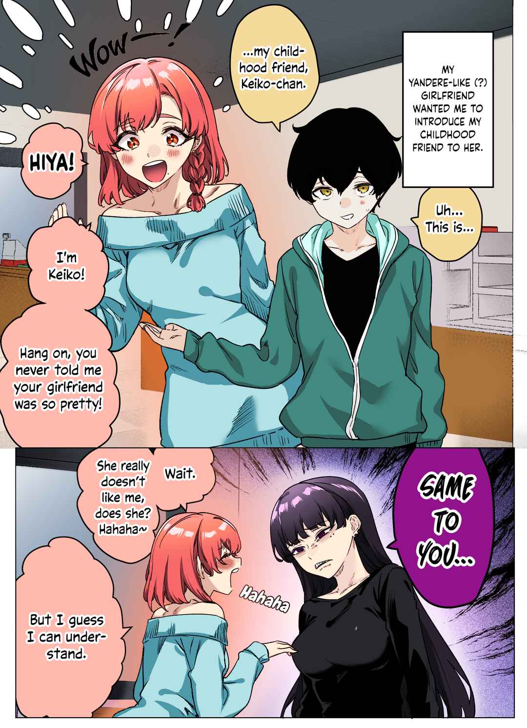 Page 1 Chapter 33 I Thought She Was a Yandere, but Apparently Shes Even Worse (Fan Colored)