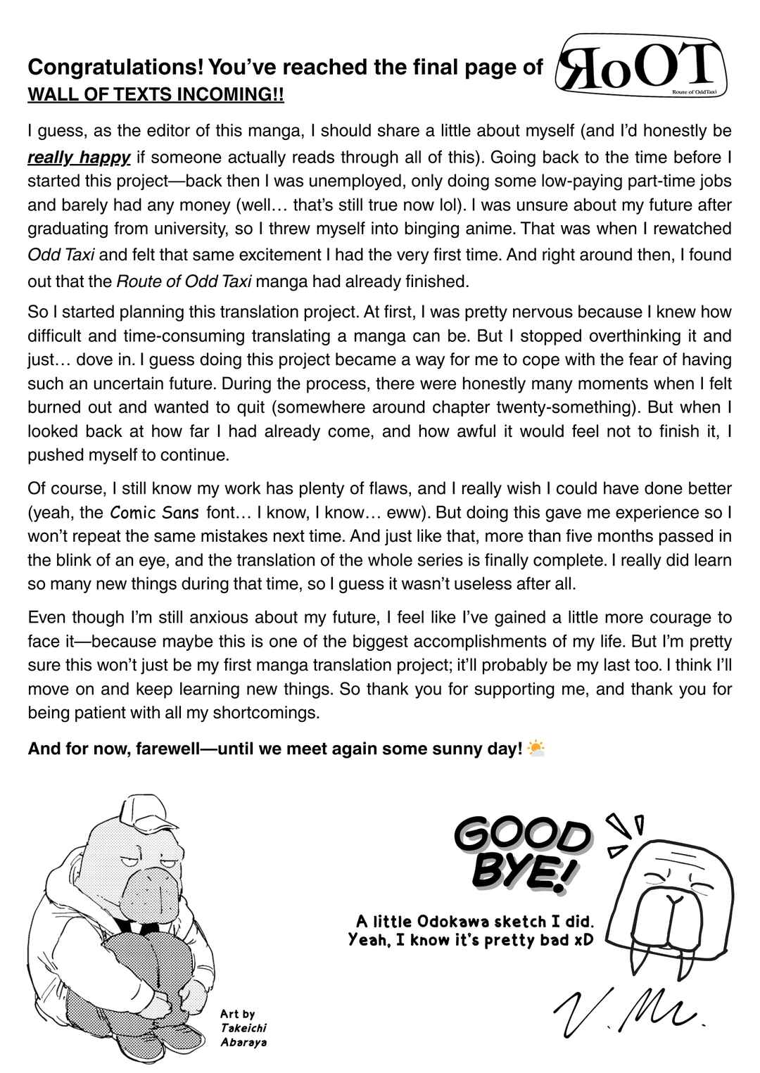 Page 36 Chapter 48 RoOT / Route of OddTaxi