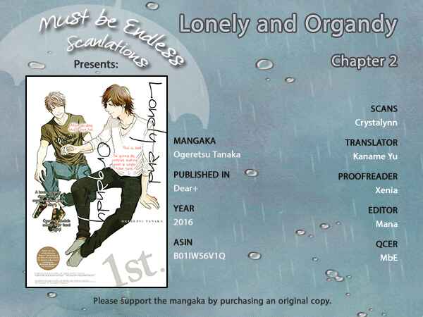 Page 1 Chapter 2 Lonely to Organdy