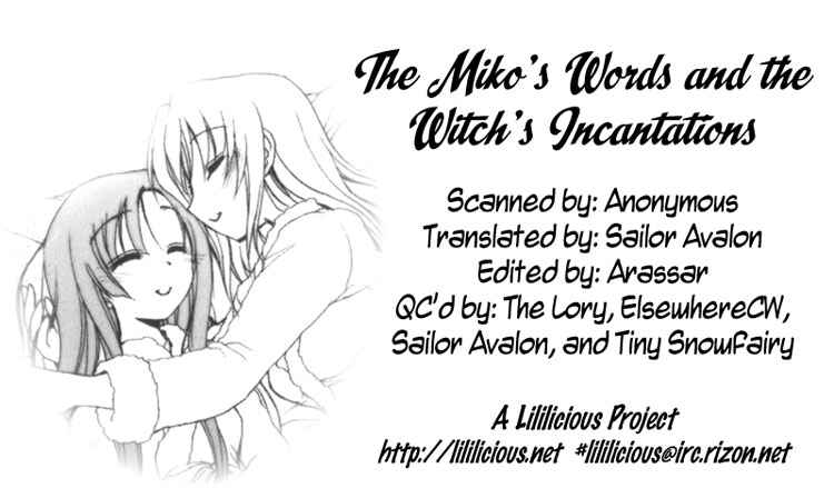 Page 1 Chapter 3 The Mikos Words and the Witchs Incantations