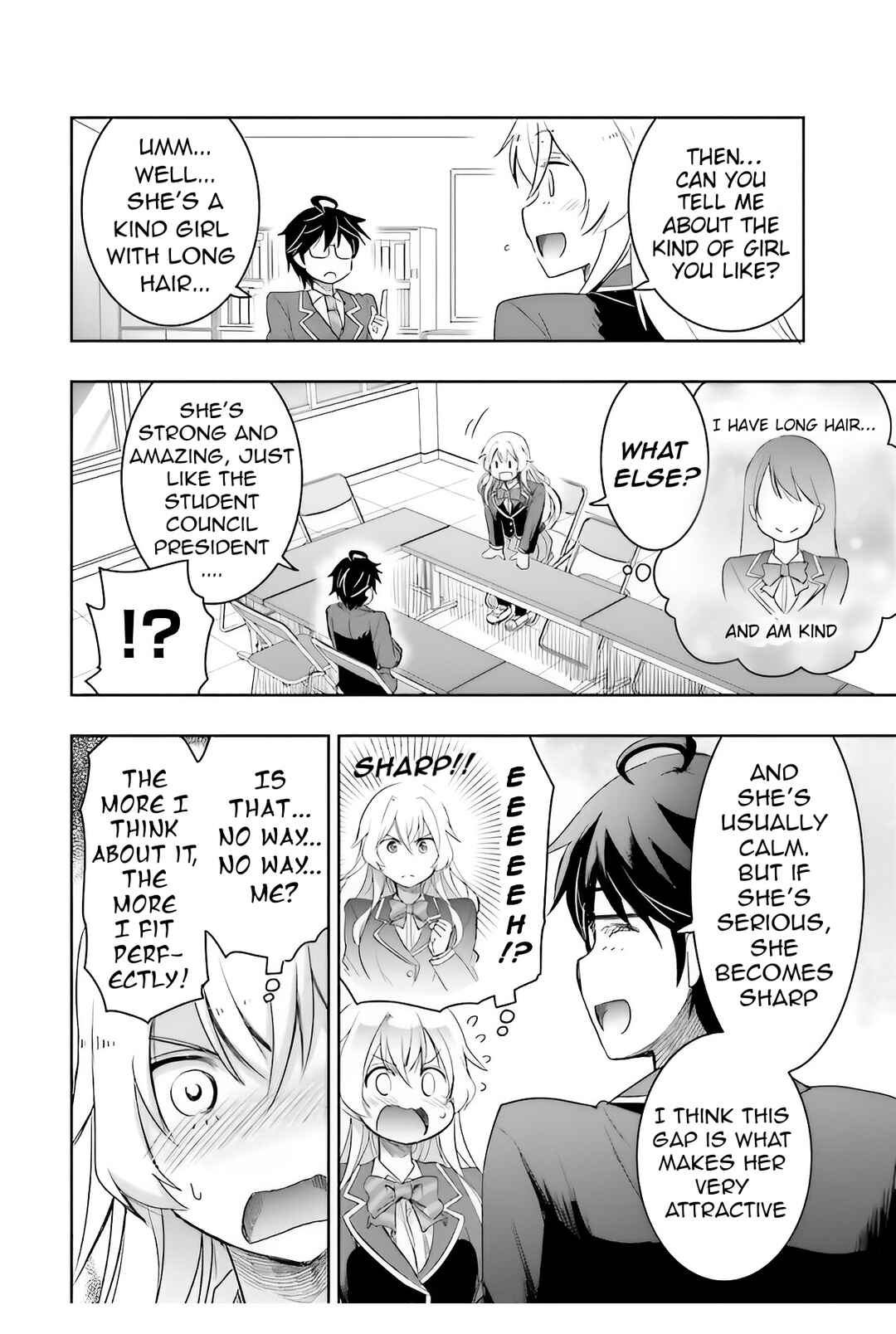 Page 6 Chapter 4 Watashi yori Tsuyoi Otoko to Kekkon shitai no - Seiso na Biji Seito Kaichou (Jitsu wa Moto Banchou) no Himitsu wo Shiru Inkya (Jitsu wa Kanojo wo Koeru Saikyou no Yankee)