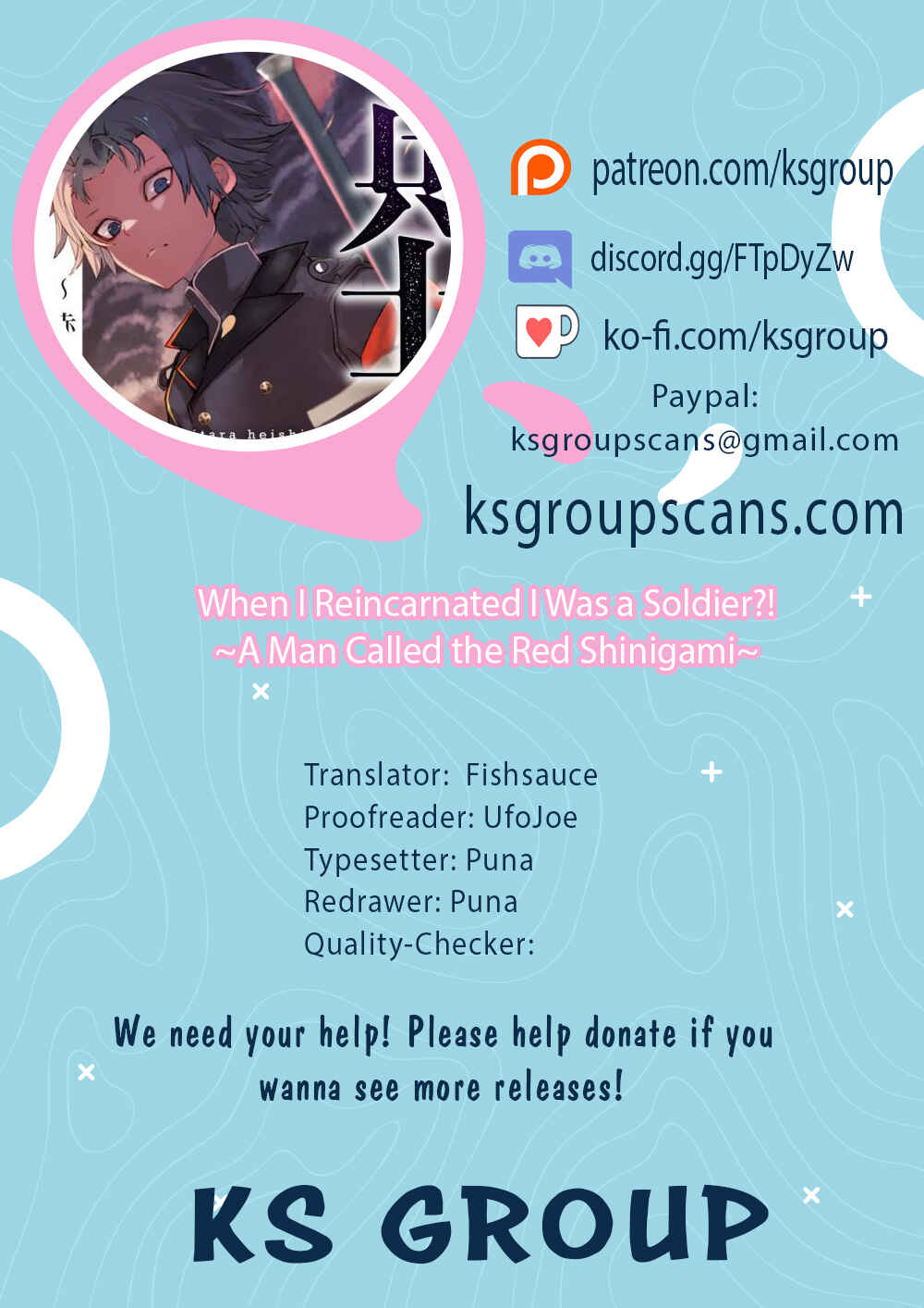 Page 1 Chapter 9 Tensei Shitara Heishi Datta?! - Akai Shinigami to Yobareta Otoko