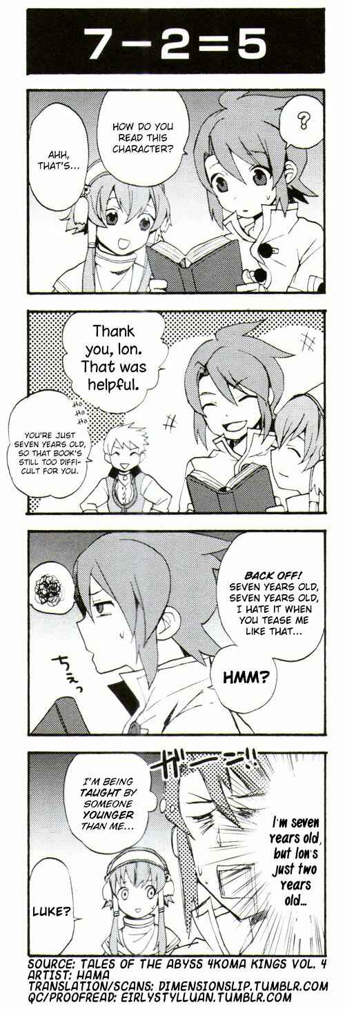 Page 1 Chapter 42 Tales of the Abyss 4koma Kings