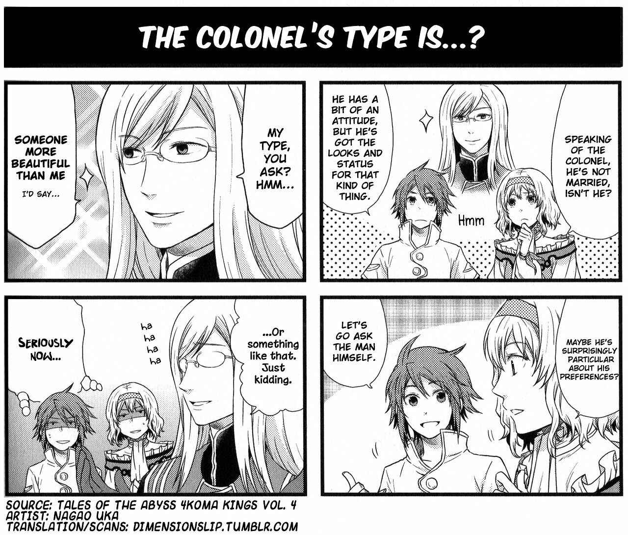 Page 1 Chapter 95 Tales of the Abyss 4koma Kings