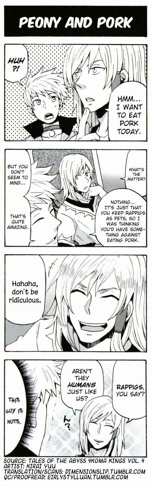 Page 1 Chapter 16 Tales of the Abyss 4koma Kings