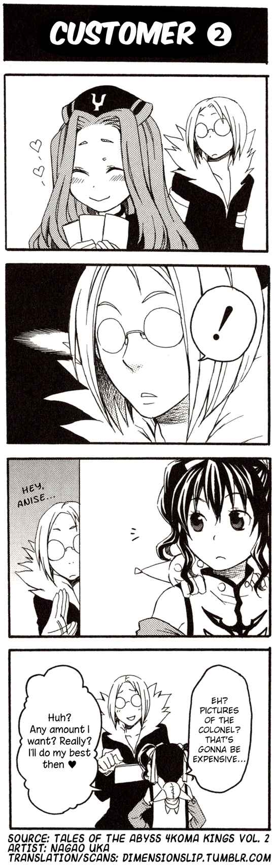 Page 1 Chapter 102 Tales of the Abyss 4koma Kings