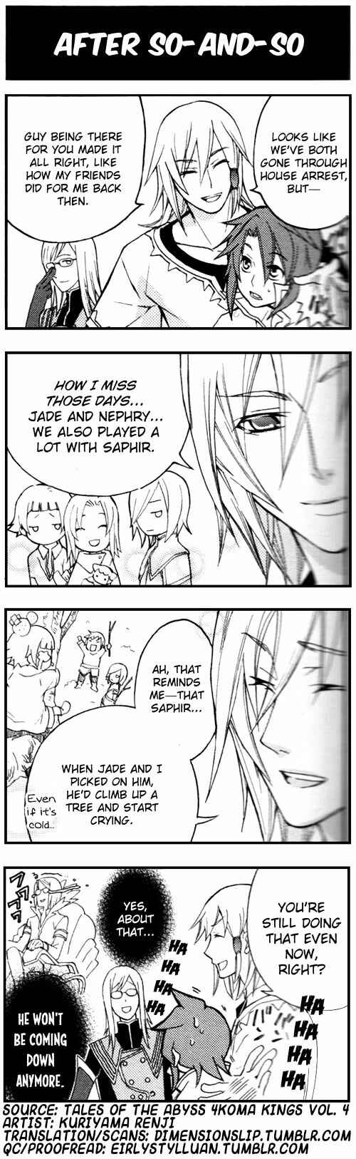 Page 1 Chapter 57 Tales of the Abyss 4koma Kings