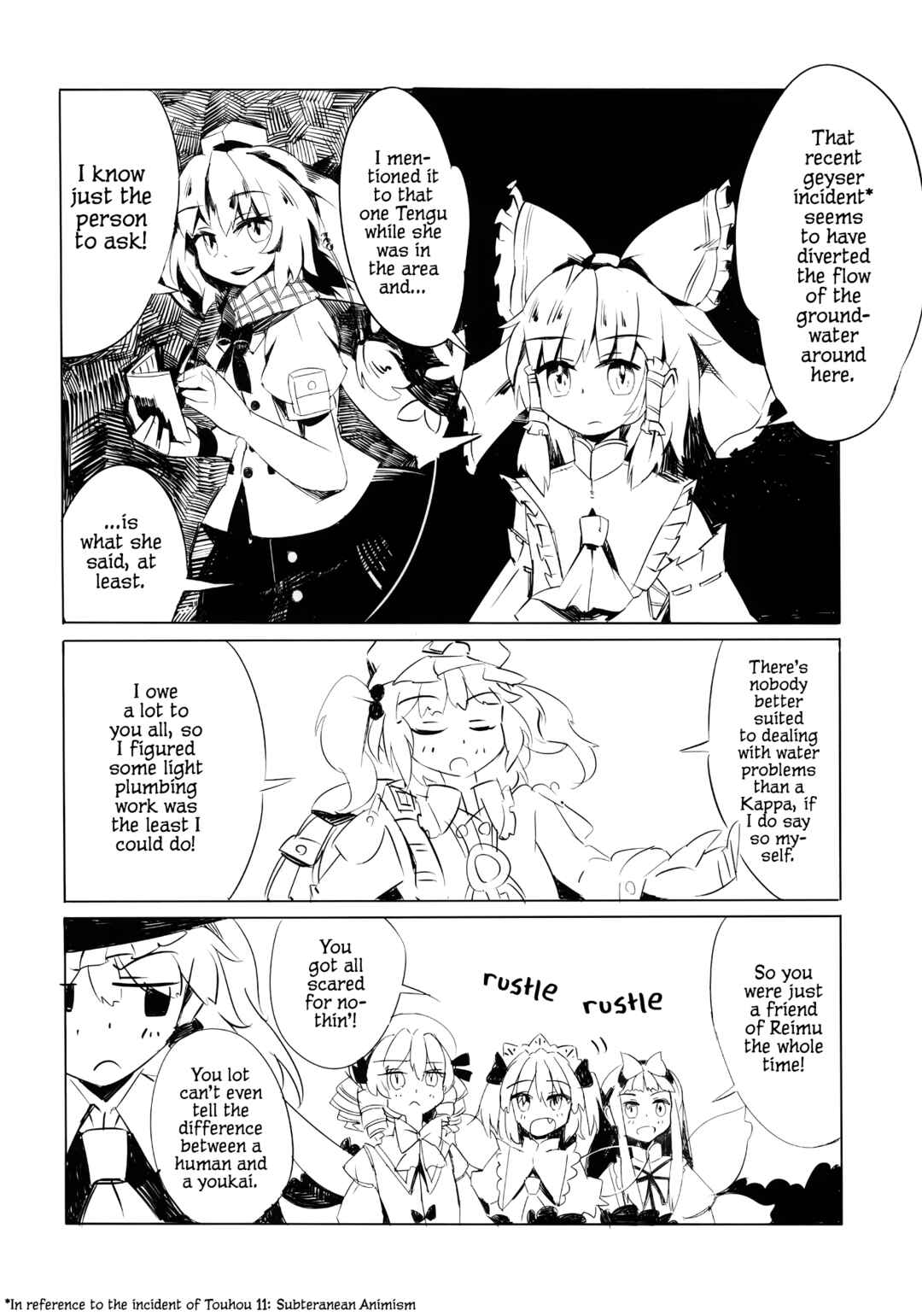 Page 11 Chapter Unknown_5304 Touhou - Nitori no Ashita wa Pororoca (Doujinshi)