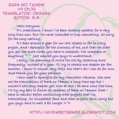 Page 42 Chapter 35 For the Sake of the Rose