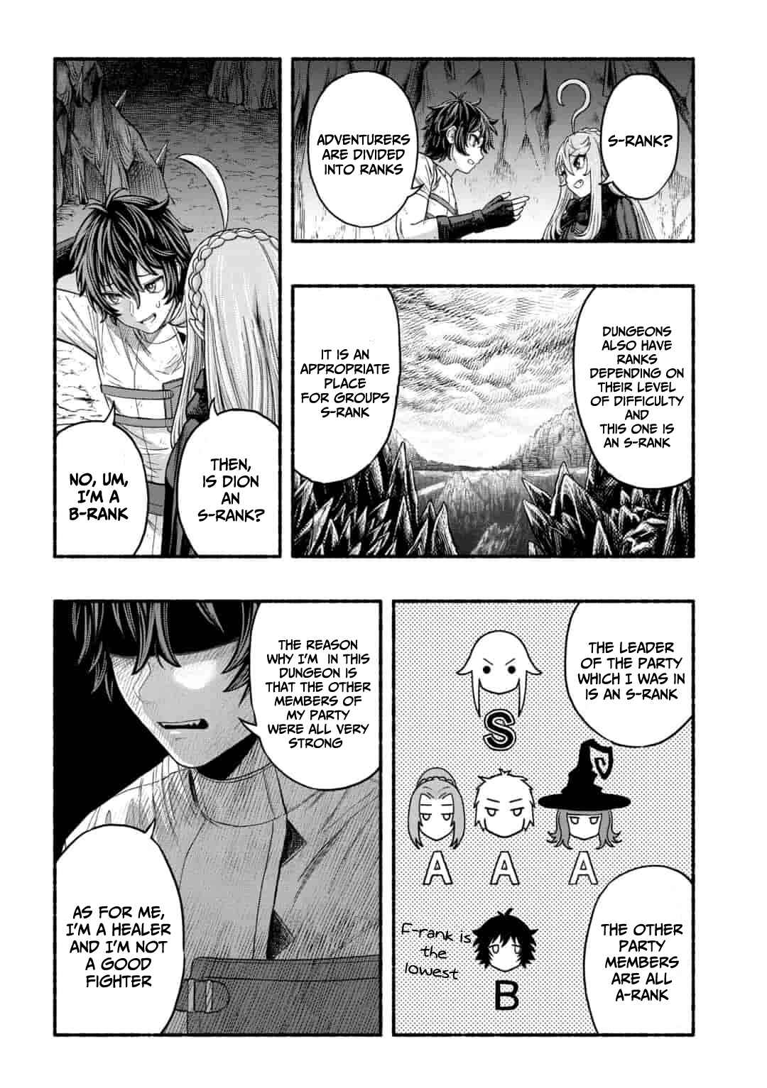 Page 9 Chapter 2.2 Ryuu to Ayumu Nariagari Boukensha-dou: Youzumi Toshite S-Rank Party kara Tsuihou Sareta Kaifuku Majutsushi, Suterareta Saki de Saikyou no Shinryuu o Fukkatsu Sasete Shimau