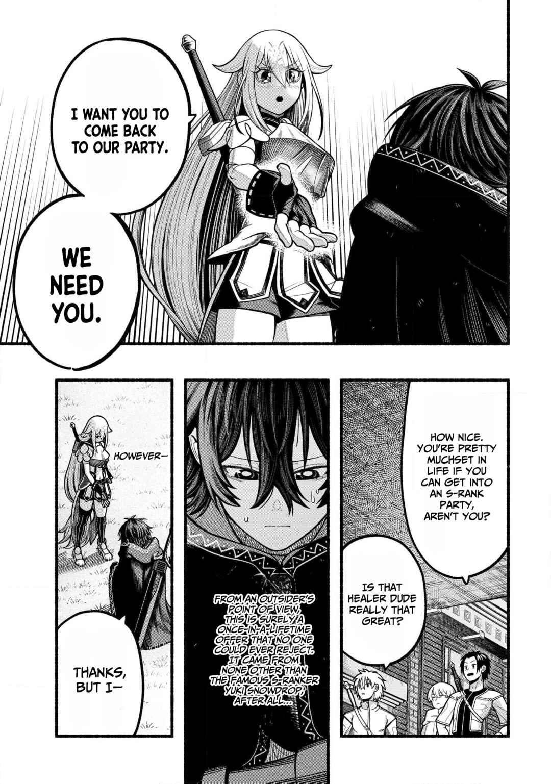 Page 8 Chapter 35 Ryuu to Ayumu Nariagari Boukensha-dou: Youzumi Toshite S-Rank Party kara Tsuihou Sareta Kaifuku Majutsushi, Suterareta Saki de Saikyou no Shinryuu o Fukkatsu Sasete Shimau