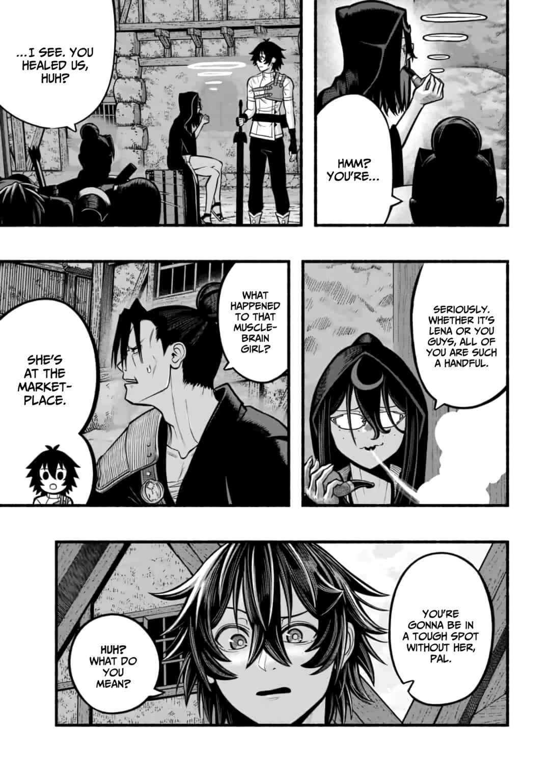 Page 8 Chapter 21 Ryuu to Ayumu Nariagari Boukensha-dou: Youzumi Toshite S-Rank Party kara Tsuihou Sareta Kaifuku Majutsushi, Suterareta Saki de Saikyou no Shinryuu o Fukkatsu Sasete Shimau