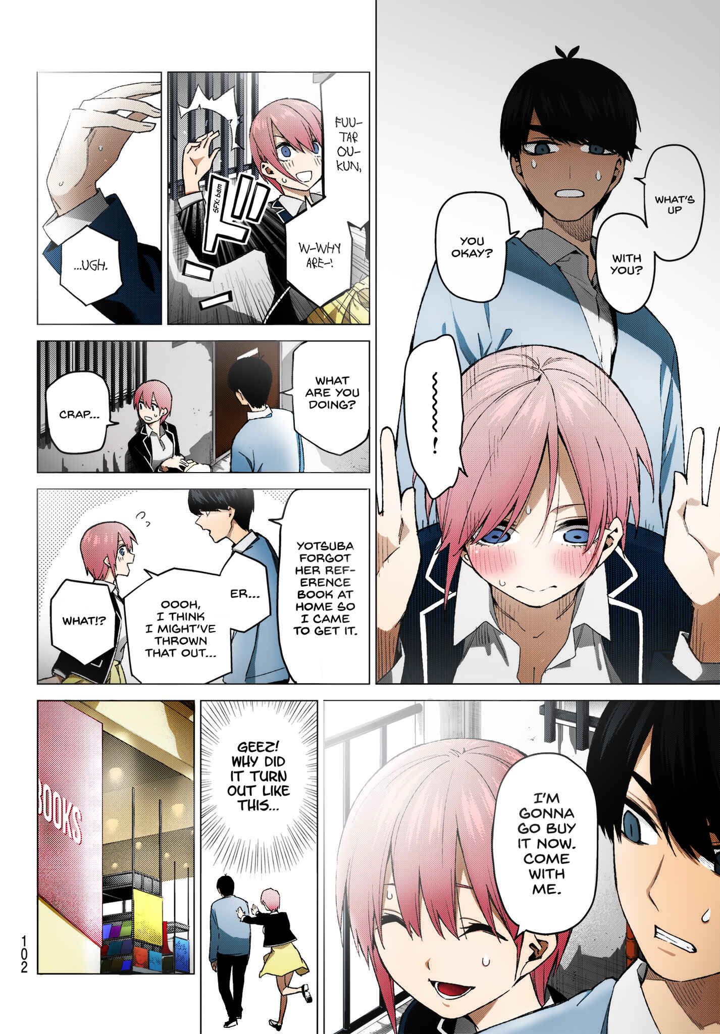 Page 4 Chapter 58 5Toubun no Hanayome (Fan Colored)