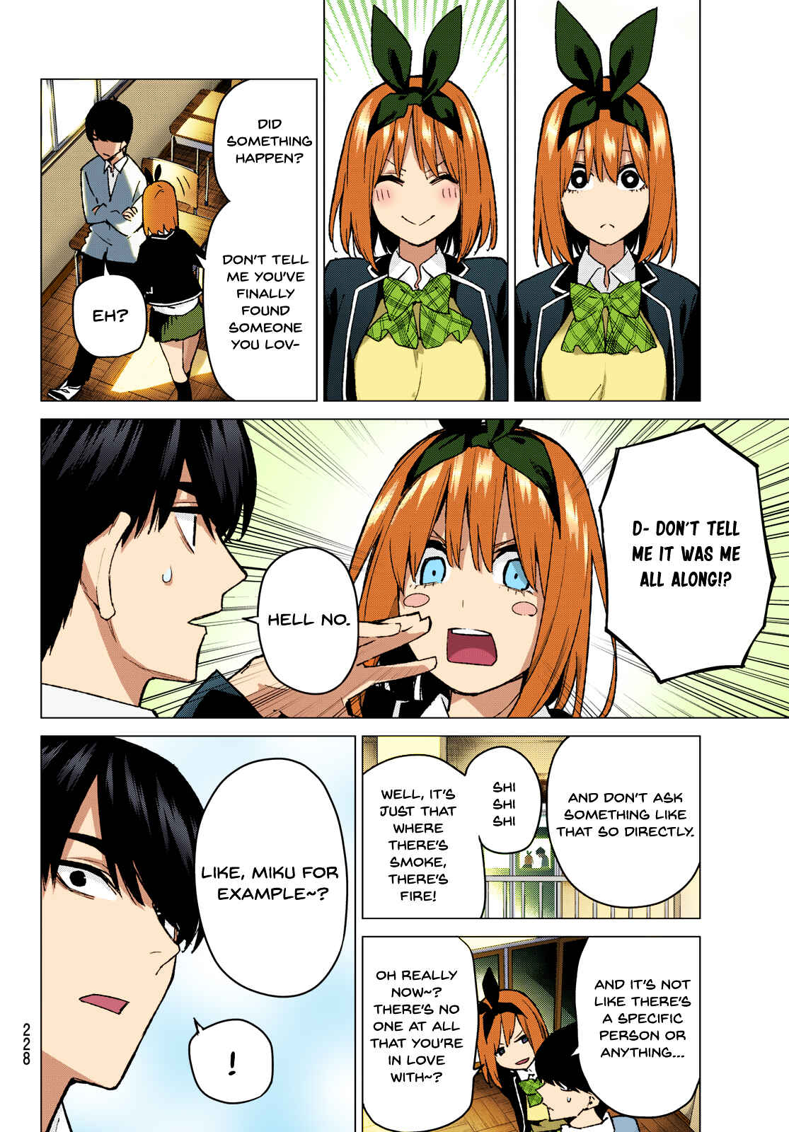 Page 14 Chapter 72 5Toubun no Hanayome (Fan Colored)