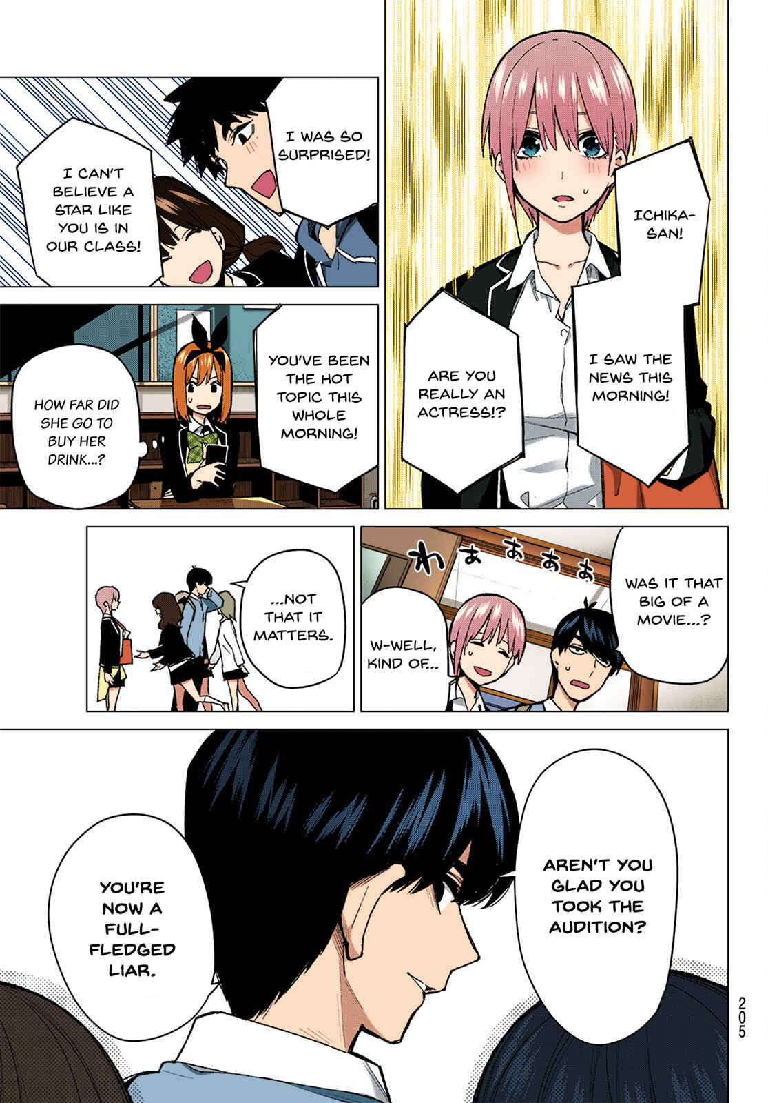 Page 11 Chapter 74 5Toubun no Hanayome (Fan Colored)