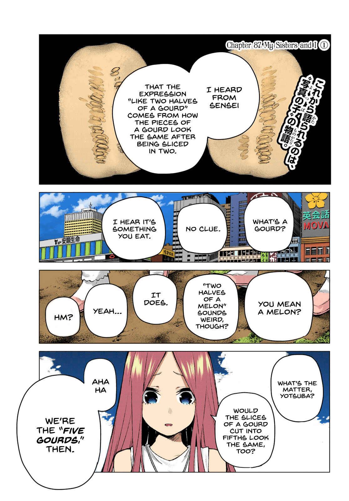 Page 1 Chapter 87 5Toubun no Hanayome (Fan Colored)