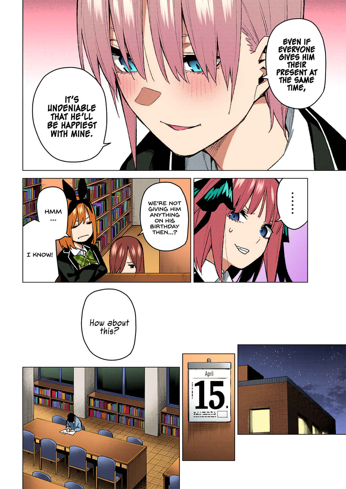 Page 16 Chapter 75 5Toubun no Hanayome (Fan Colored)