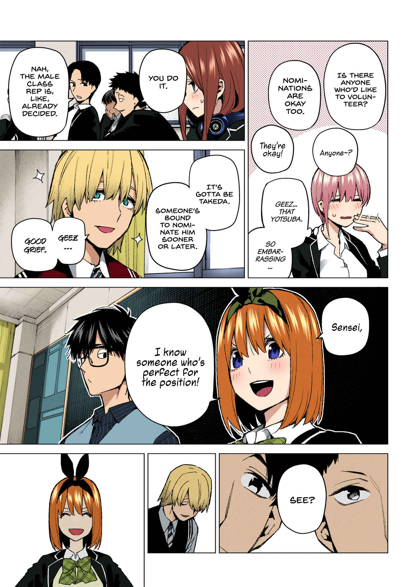 Page 9 Chapter 70 5Toubun no Hanayome (Fan Colored)