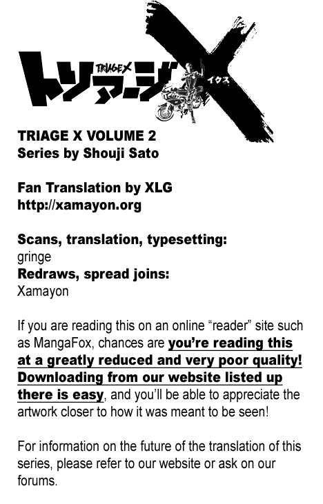 Page 1 Chapter 8 Triage X