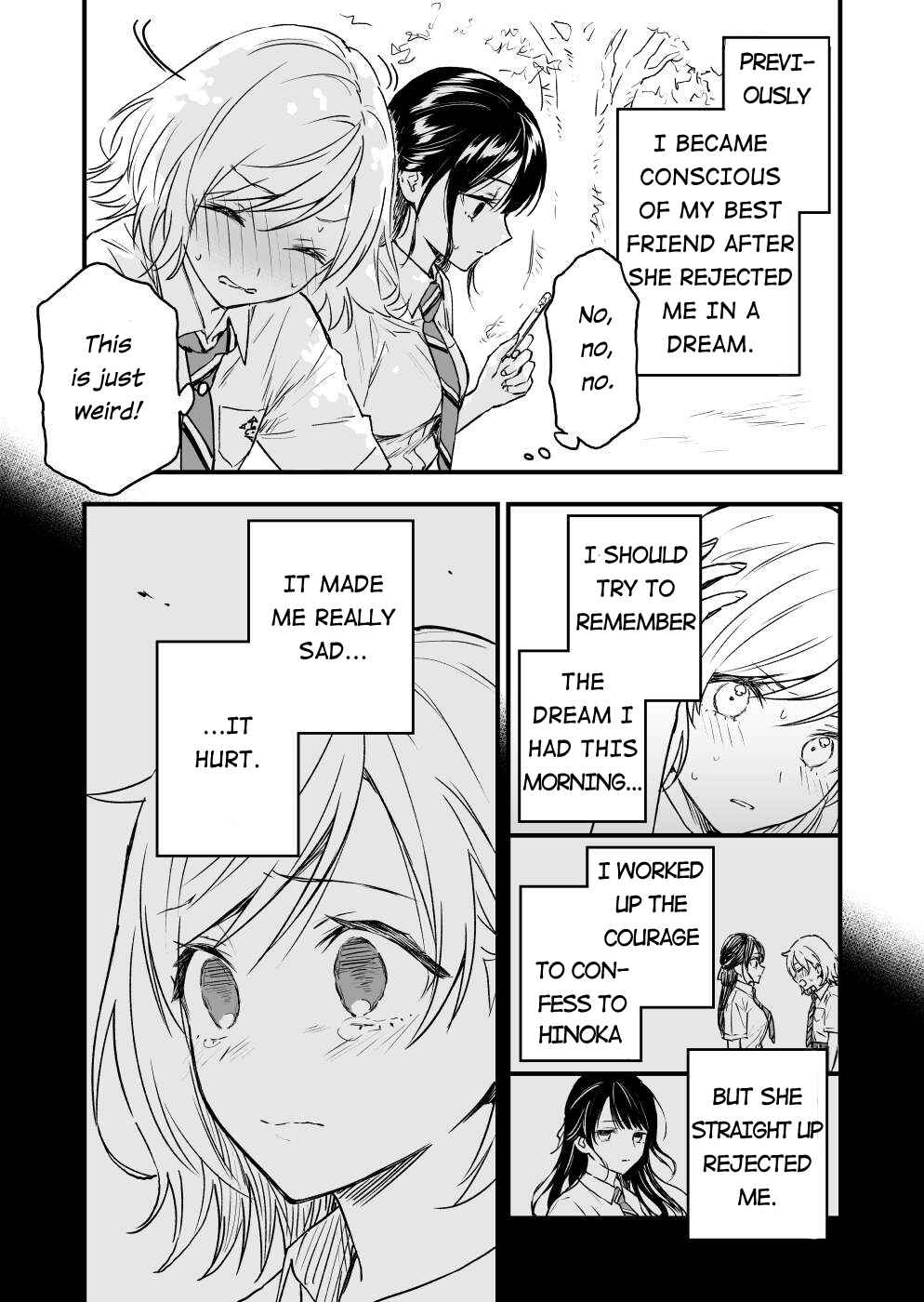 Page 1 Chapter 3 A Yuri Manga That Starts With Getting Rejected in a Dream (Pre-serialization)
