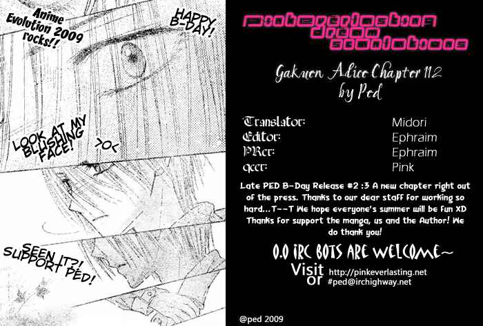 Page 31 Chapter 112 Gakuen Alice