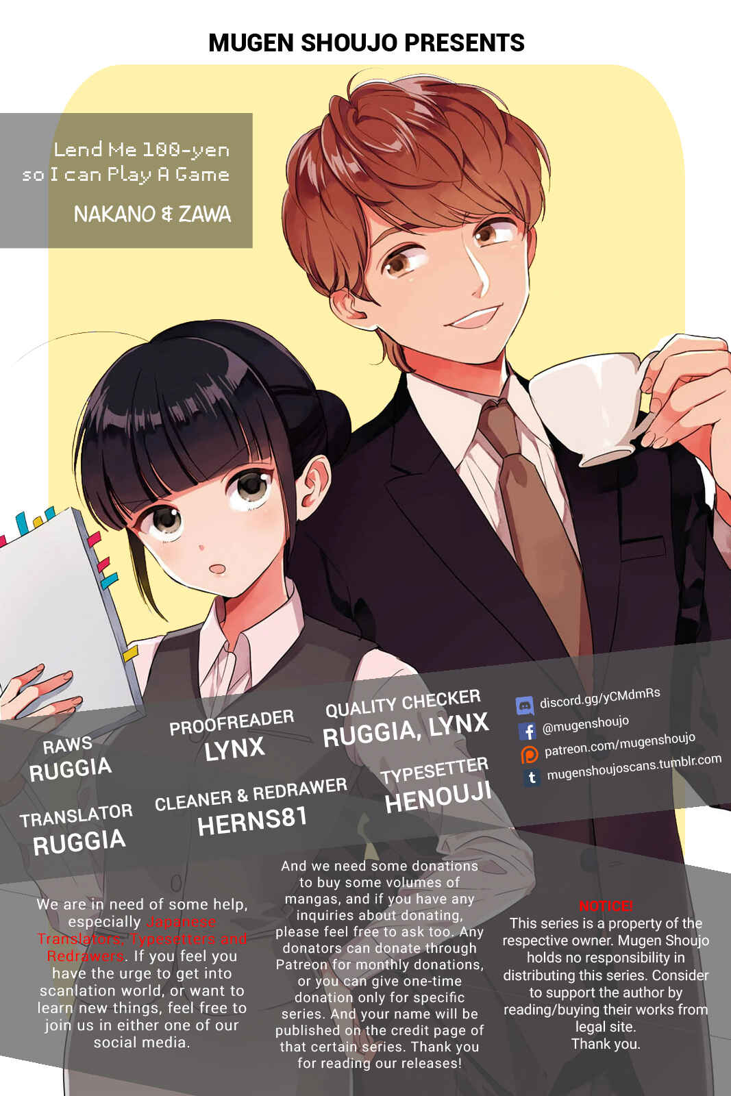 Page 1 Chapter 11 Game Yaru kara 100-en Kashite!